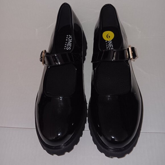 JONES NEW YORK TALTEN MARY JANE FAUX PATENT LEATHER SHOES - Picture 10 of 11
